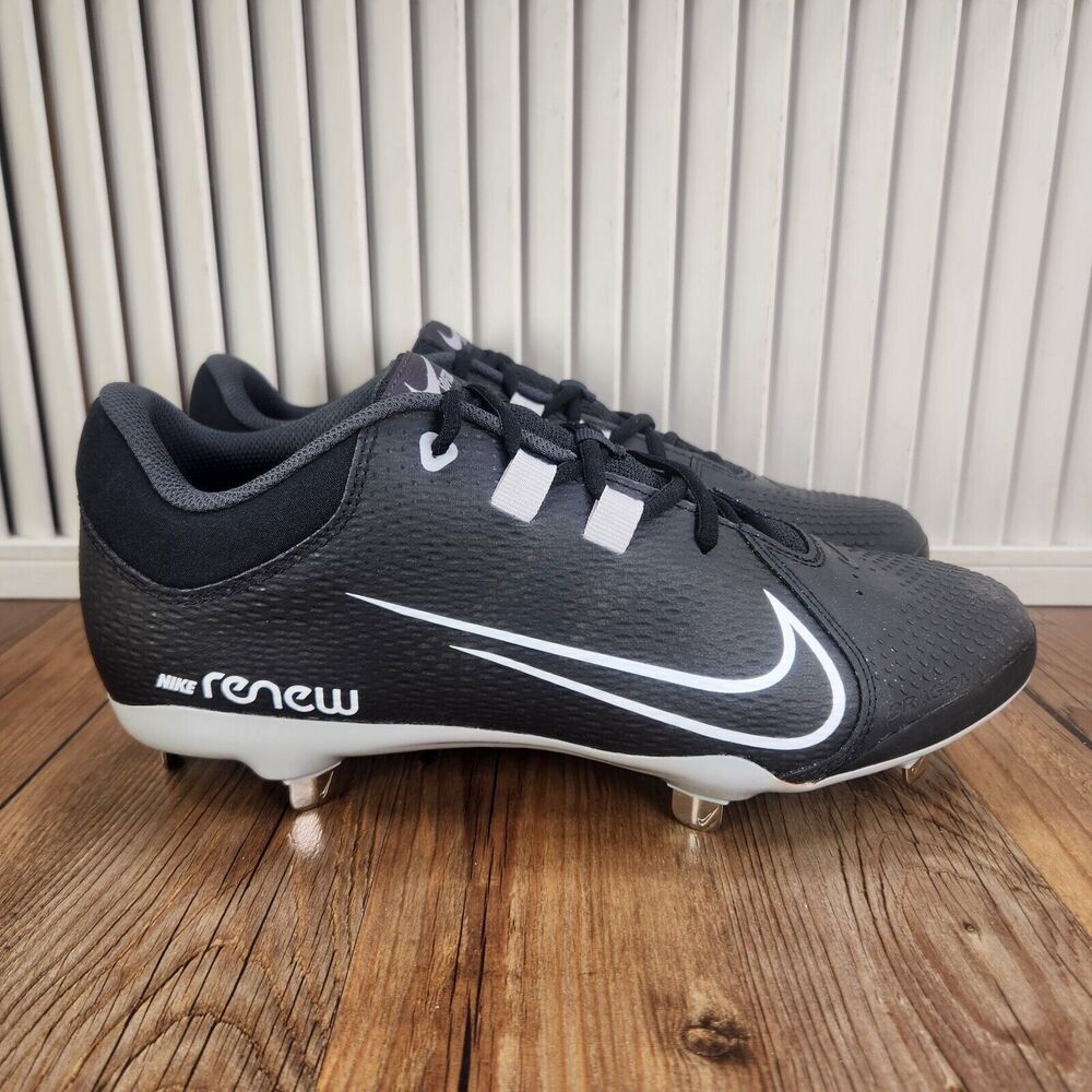 Nike Renew Hyperdiamond 4 Pro Metal Softball Cleats Women Sz 11 Black CZ5920-010